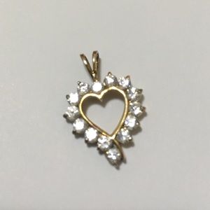 Heart shaped faux diamond Pendant